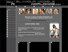 Tablet Screenshot of glamourmodelsworldwide.com